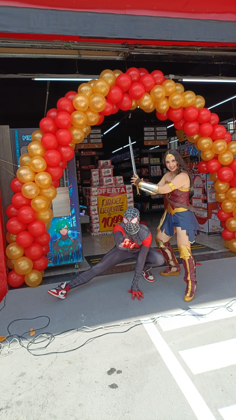 Evento com personagens